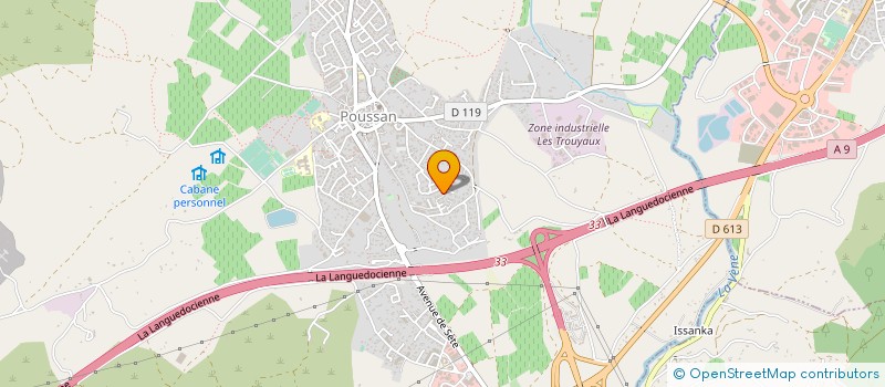 localisation de l'entreprise MONSIEUR ALAN LABORDE  POUSSAN