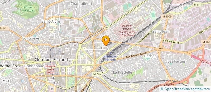 localisation de l'entreprise MONSIEUR ALAN LAULERGUE  CLERMONT-FERRAND