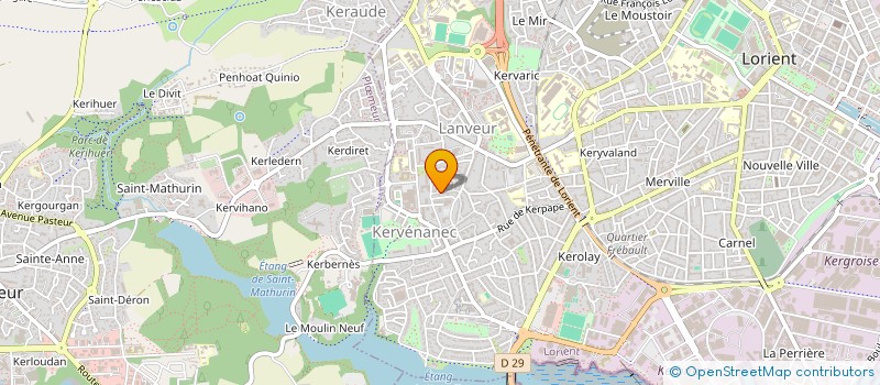 localisation de l'entreprise MONSIEUR ALAN LE BOULCH à LORIENT