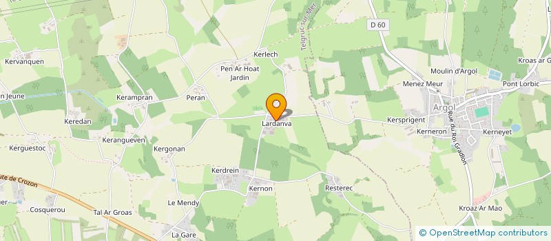 localisation de l'entreprise MONSIEUR ALAN LE DOARE  TELGRUC-SUR-MER