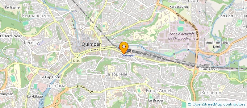 localisation de l'entreprise MONSIEUR ALAN LE GOUALLEC à QUIMPER