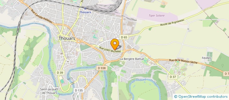 localisation de l'entreprise MONSIEUR ALAN LEING  THOUARS