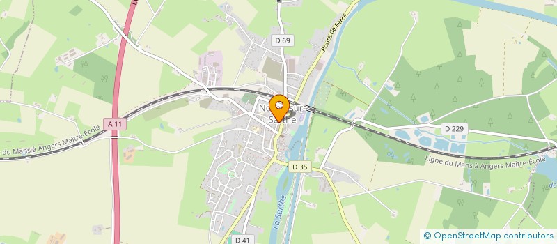 localisation de l'entreprise MONSIEUR ALAN LERDUNG  NOYEN-SUR-SARTHE