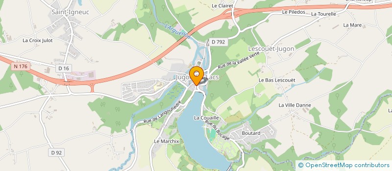 localisation de l'entreprise MONSIEUR ALAN LEWIS  JUGON-LES-LACS