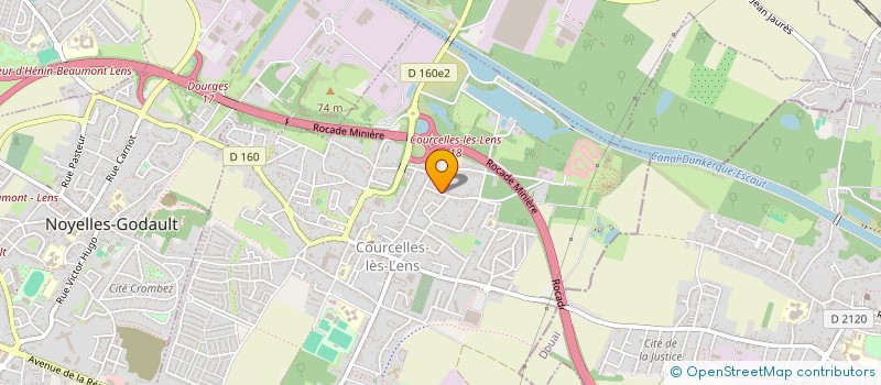 localisation de l'entreprise MONSIEUR ALAN LIAGRE  COURCELLES-LES-LENS