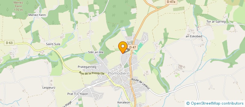 localisation de l'entreprise MONSIEUR ALAN MATHON  PLOMODIERN