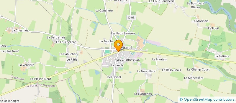 localisation de l'entreprise MONSIEUR ALAN MENAIS  TRESBUF