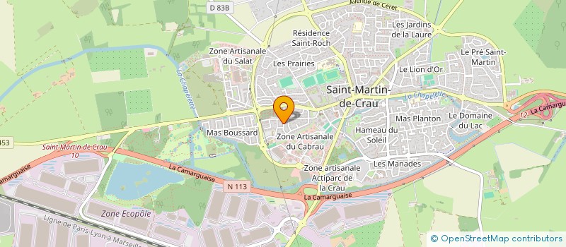 localisation de l'entreprise MONSIEUR ALAN MEUGNIER  SAINT-MARTIN-DE-CRAU