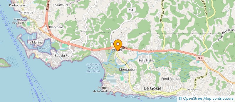 localisation de l'entreprise MONSIEUR ALAN MORILLON à LE GOSIER