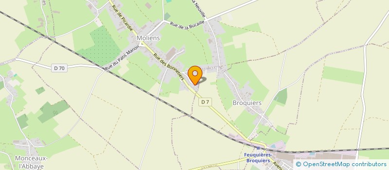 localisation de l'entreprise MONSIEUR ALAN MORVILLIERS  MOLIENS