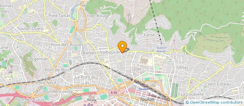 localisation de l'entreprise MONSIEUR ALAN MOULETTE  TOULON