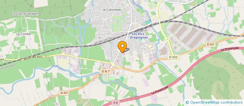 localisation de l'entreprise MONSIEUR ALAN MOURAREAU  LES ARCS