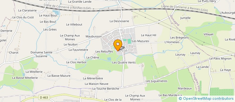 localisation de l'entreprise MONSIEUR ALAN ORAIN  CHATEAUGIRON