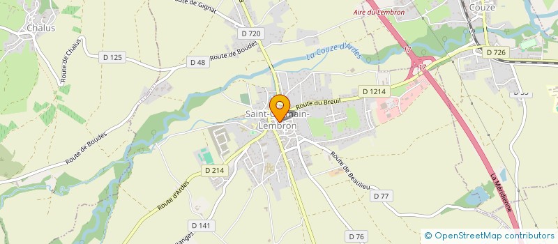 localisation de l'entreprise MONSIEUR ALAN OTT  SAINT-GERMAIN-LEMBRON