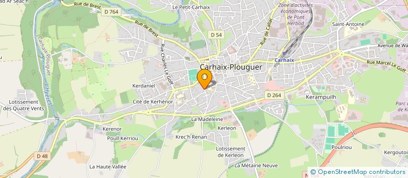 localisation de l'entreprise MONSIEUR ALAN PASQUET à CARHAIX-PLOUGUER