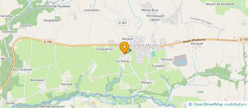 localisation de l'entreprise MONSIEUR ALAN PERCELAY  CONFORT-MEILARS