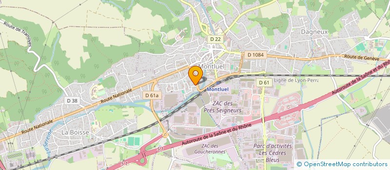 localisation de l'entreprise MONSIEUR ALAN PERDRIX  MONTALIEU-VERCIEU