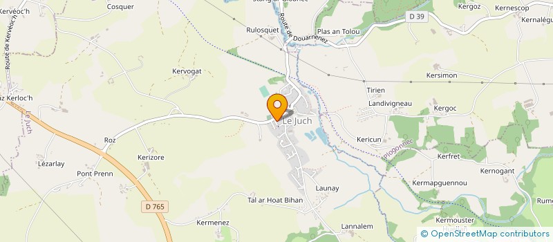 localisation de l'entreprise MONSIEUR ALAN PETITBON  LE JUCH