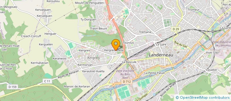 localisation de l'entreprise MONSIEUR ALAN PHAM  LANDERNEAU