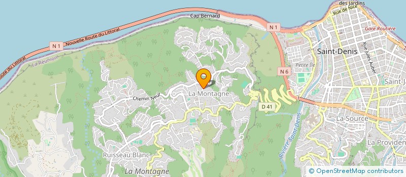 localisation de l'entreprise MONSIEUR ALAN PONGERARD  SAINT-DENIS