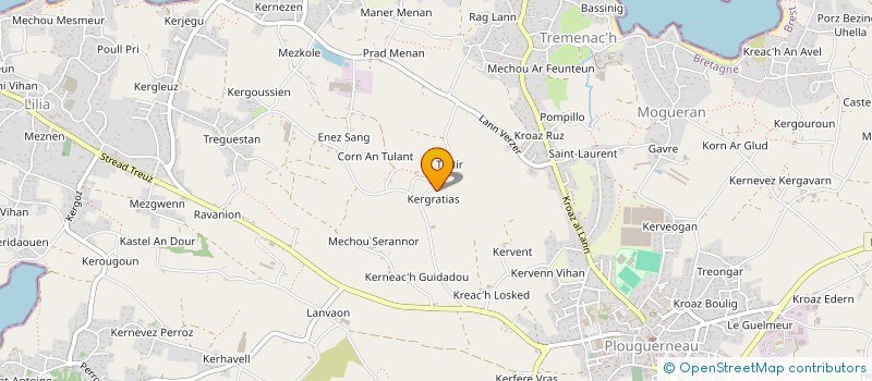 localisation de l'entreprise MONSIEUR ALAN PRIGENT  PLOUGUERNEAU