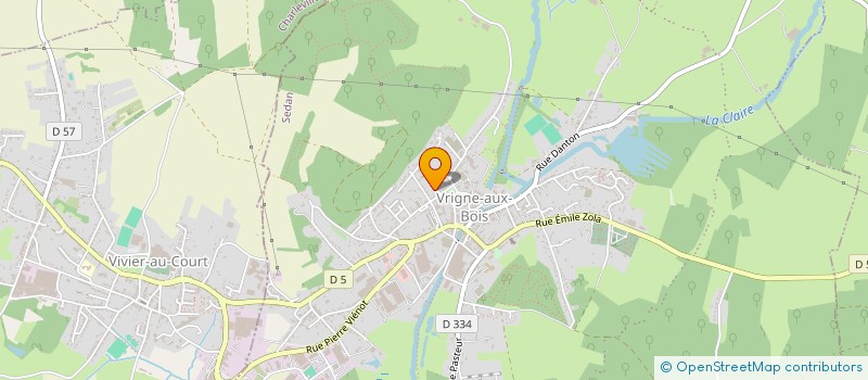 localisation de l'entreprise MONSIEUR ALAN RAINOTTE  VRIGNE AUX BOIS