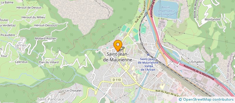 localisation de l'entreprise MONSIEUR ALAN REYSSIER  SAINT-JEAN-DE-MAURIENNE