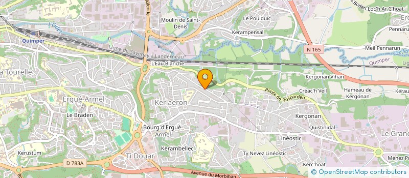 localisation de l'entreprise MONSIEUR ALAN RICHARD  QUIMPER