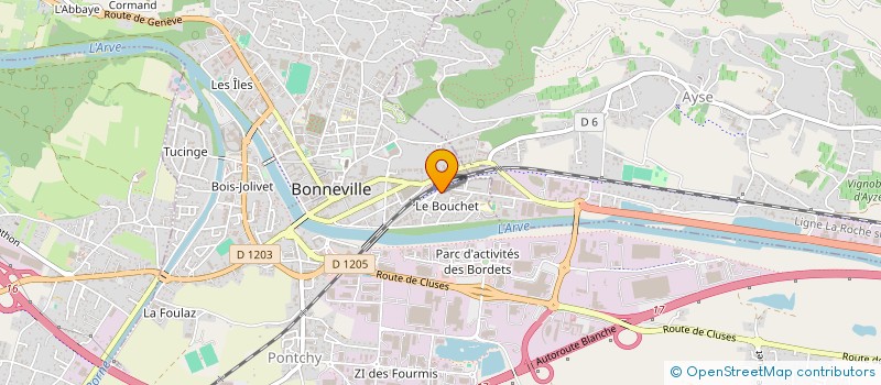 localisation de l'entreprise MONSIEUR ALAN ROB  BONNEVILLE