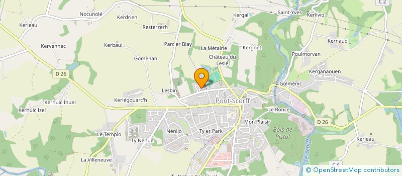 localisation de l'entreprise MONSIEUR ALAN ROBIC  PONT-SCORFF