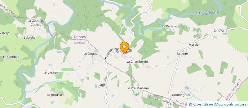 localisation de l'entreprise MONSIEUR ALAN ROOTHAM  COUSSAC-BONNEVAL