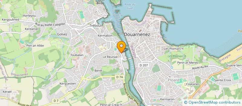 localisation de l'entreprise MONSIEUR ALAN ROUALEC à DOUARNENEZ