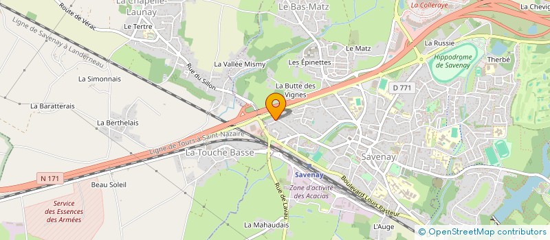 localisation de l'entreprise MONSIEUR ALAN ROUXEL  SAVENAY