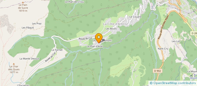 localisation de l'entreprise MONSIEUR ALAN SEMPLE  LA COTE-D'ARBROZ