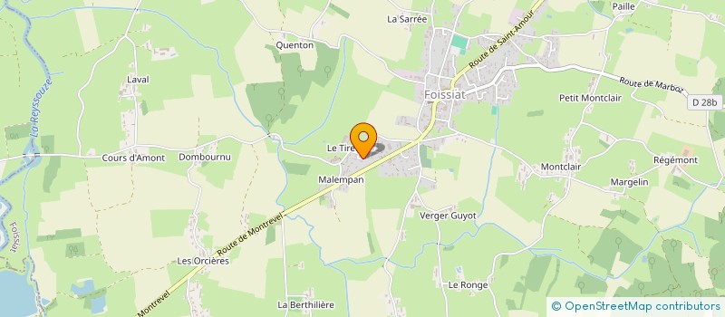 localisation de l'entreprise MONSIEUR ALAN SERRANO  FOISSIAT