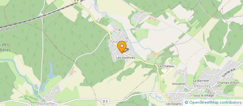 localisation de l'entreprise MONSIEUR ALAN SIMON  CHAUCENNE