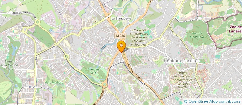 localisation de l'entreprise MONSIEUR ALAN SONREL à MONTPELLIER