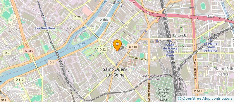 localisation de l'entreprise MONSIEUR ALAN TANZ à SAINT-OUEN-SUR-SEINE