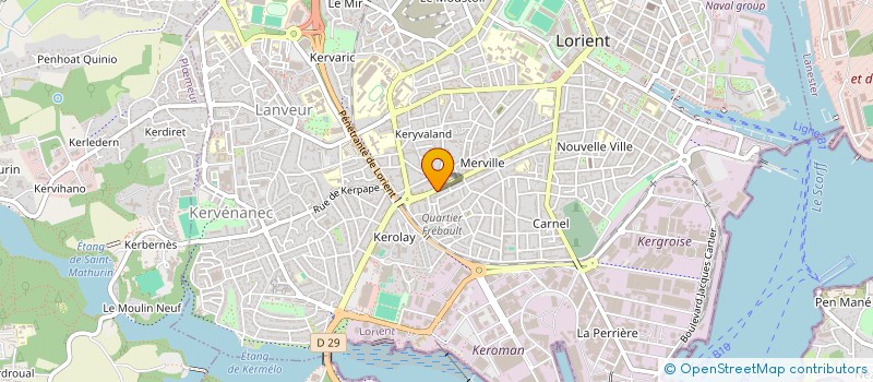 localisation de l'entreprise MONSIEUR ALAN THOMAS  LORIENT