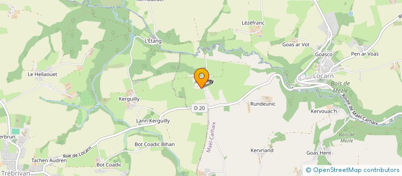 localisation de l'entreprise MONSIEUR ALAN TILY  MAEL-CARHAIX