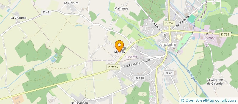 localisation de l'entreprise MONSIEUR ALAN TOUSSAINT-POGNOT à DOUSSAY