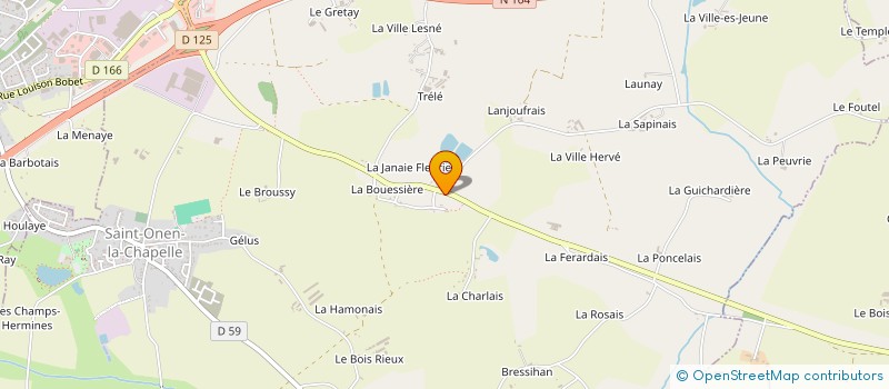 localisation de l'entreprise MONSIEUR ALAN VAUVEL  SAINT-ONEN-LA-CHAPELLE