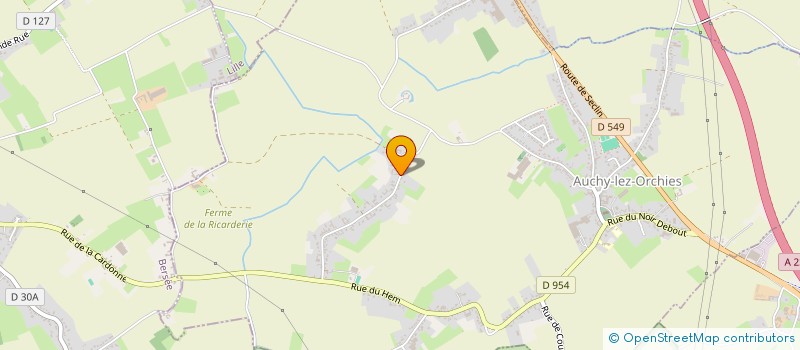 localisation de l'entreprise MONSIEUR ALAN WAYMEL  AUCHY-LEZ-ORCHIES