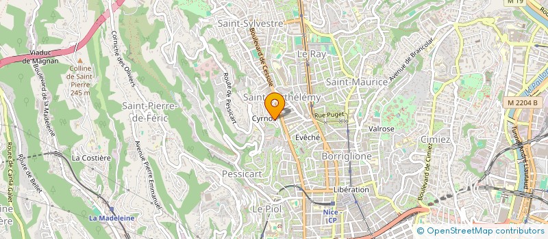 localisation de l'entreprise MONSIEUR ALANBASS MADI  NICE