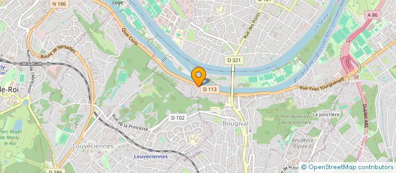 localisation de l'entreprise MONSIEUR ALANE SERIE  BOUGIVAL