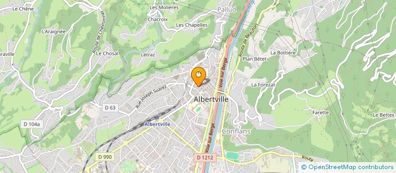 localisation de l'entreprise MONSIEUR ALANN RAULT  ALBERTVILLE