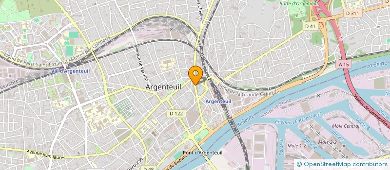 localisation de l'entreprise MONSIEUR ALAOU DJAMAL ACYL MOUSTAPHA  ARGENTEUIL