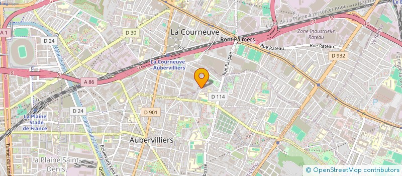 localisation de l'entreprise MONSIEUR ALARALII DIAKITE  AUBERVILLIERS