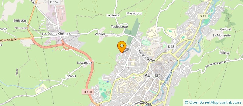 localisation de l'entreprise MONSIEUR ALARIC SCHNEBLI à AURILLAC
