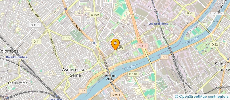 localisation de l'entreprise MONSIEUR ALASSANE BAKAYOKO à GENNEVILLIERS